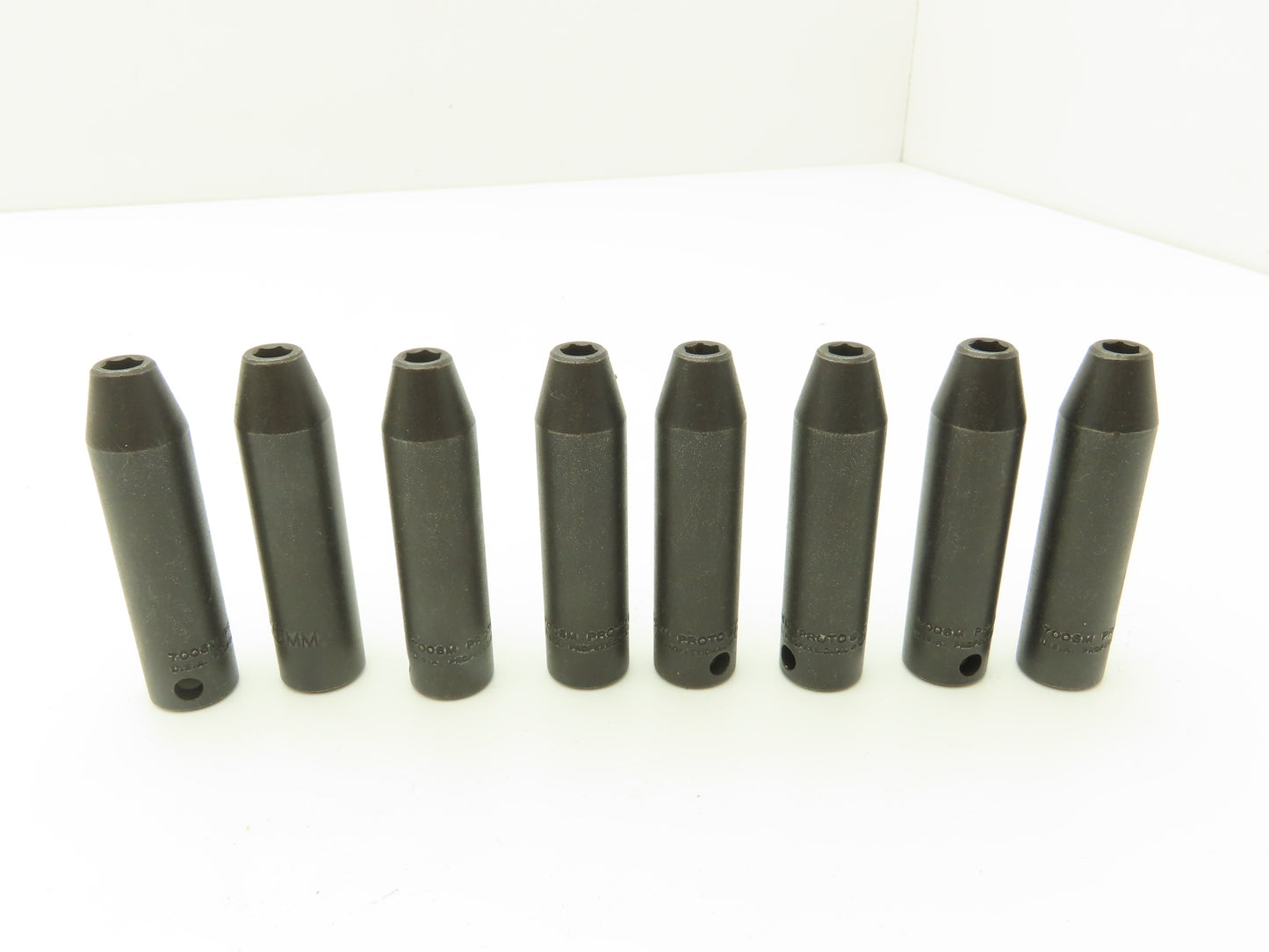 Proto 7006M 3/8" Drive 6MM 6 Point Impact Socket Deep 2-3/4"L  Metric Lot of 8