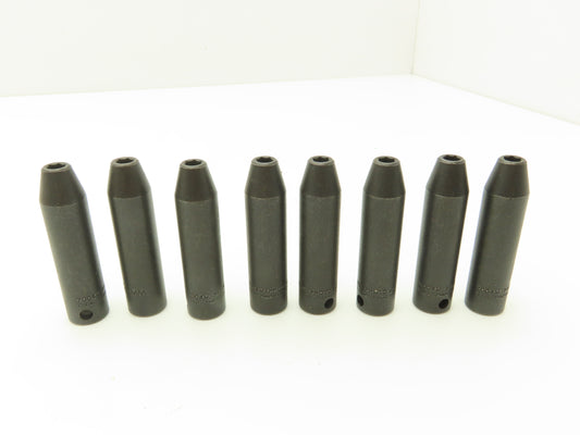 Proto 7006M 3/8" Drive 6MM 6 Point Impact Socket Deep 2-3/4"L  Metric Lot of 8
