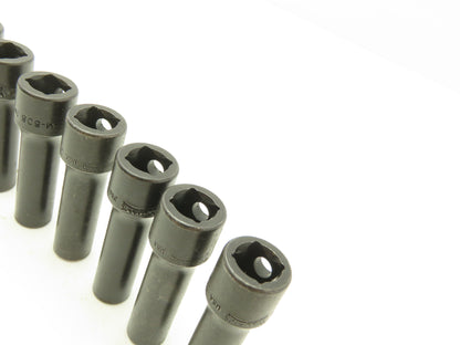 Williams 12M-608 IMP 3/8" Drive 8MM 6 Point Impact Socket Deep 2-1/8"L Lot of 11