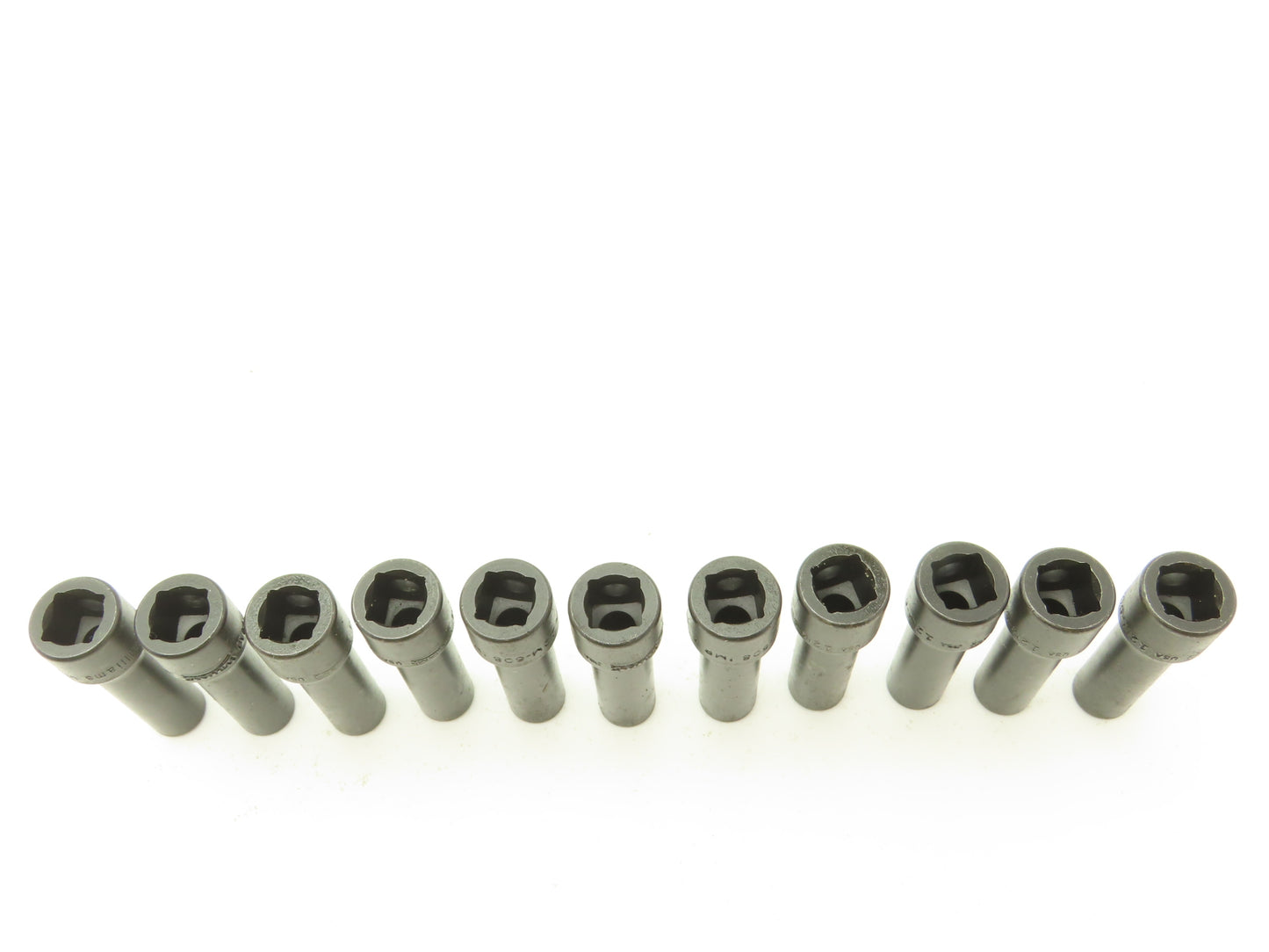 Williams 12M-608 IMP 3/8" Drive 8MM 6 Point Impact Socket Deep 2-1/8"L Lot of 11