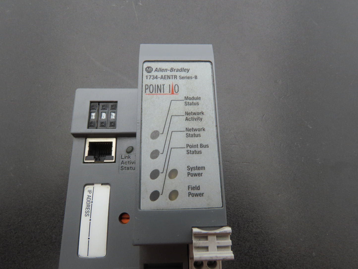 Allen Bradley 1734-AENTR Ethernet Adapter Dual Port Series B Point I/O FW 5.012