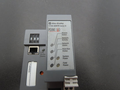 Allen Bradley 1734-AENTR Ethernet Adapter Dual Port Series B Point I/O FW 5.012