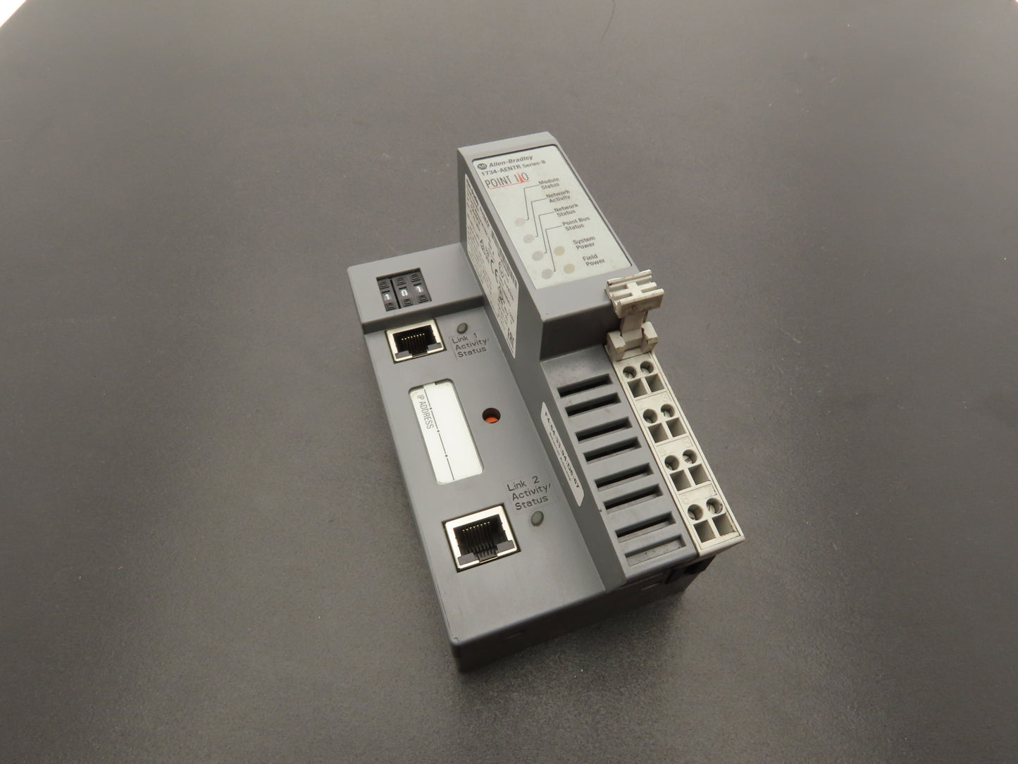 Allen Bradley 1734-AENTR Ethernet Adapter Dual Port Series B Point I/O FW 5.012