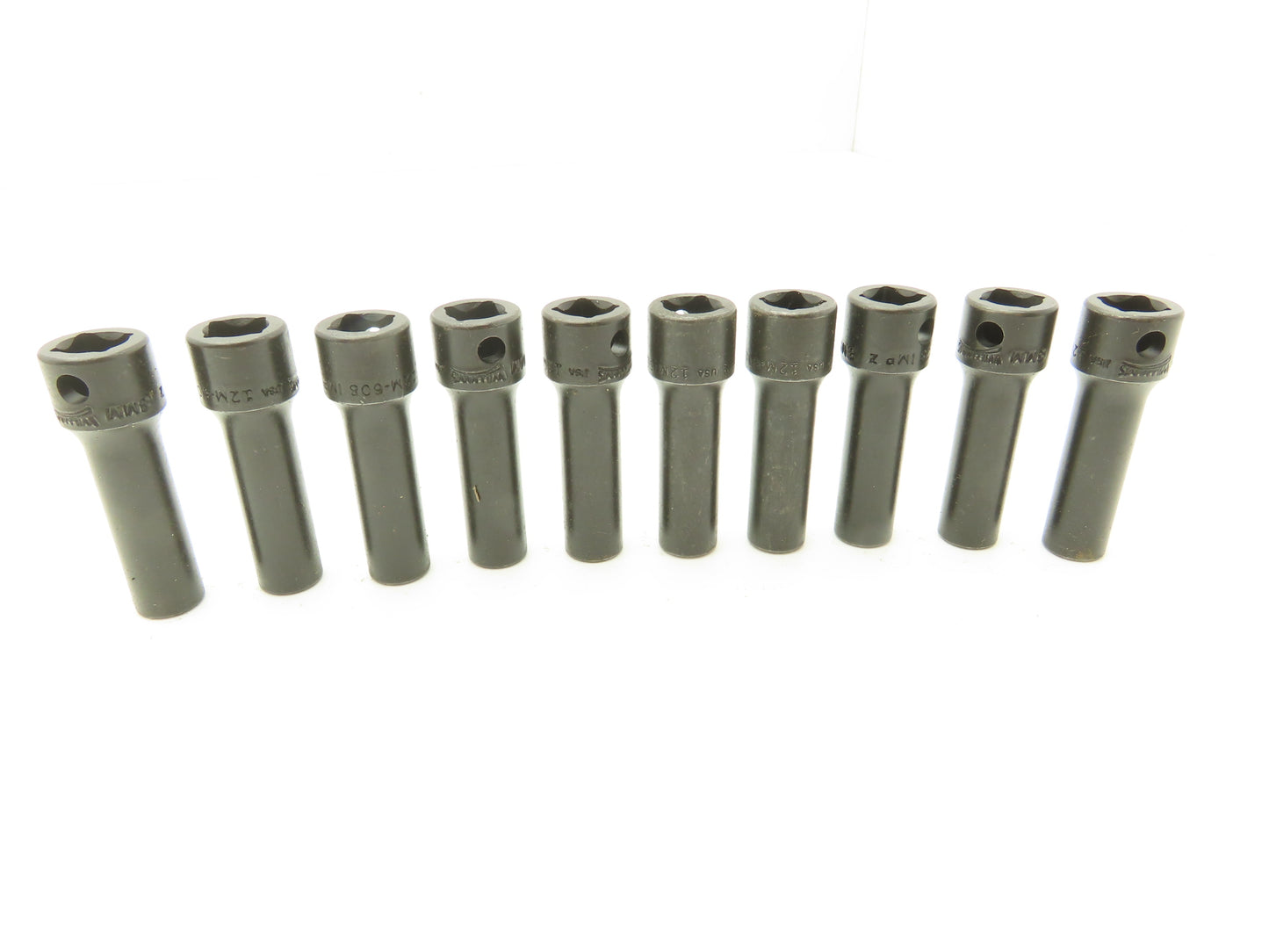 Williams 12M-608 IMP 3/8" Drive 8MM 6 Point Impact Socket Deep 2-1/8"L Lot of 10