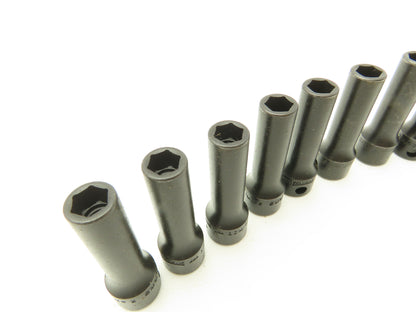Williams 12M-608 IMP 3/8" Drive 8MM 6 Point Impact Socket Deep 2-1/8"L Lot of 10