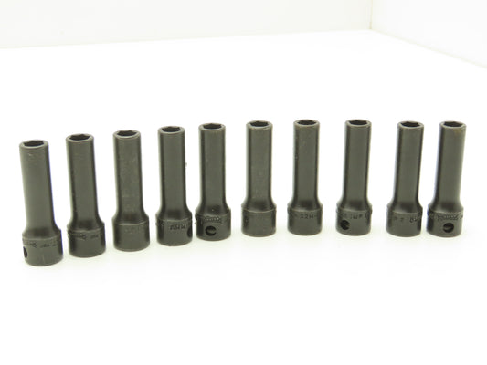 Williams 12M-608 IMP 3/8" Drive 8MM 6 Point Impact Socket Deep 2-1/8"L Lot of 10