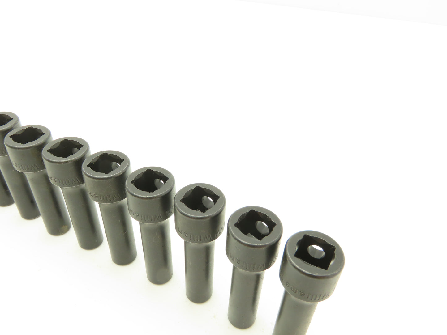 Williams 12M-607 IMP 3/8" Drive 7MM 6 Point Impact Socket Deep 2-1/8"L Lot of 11