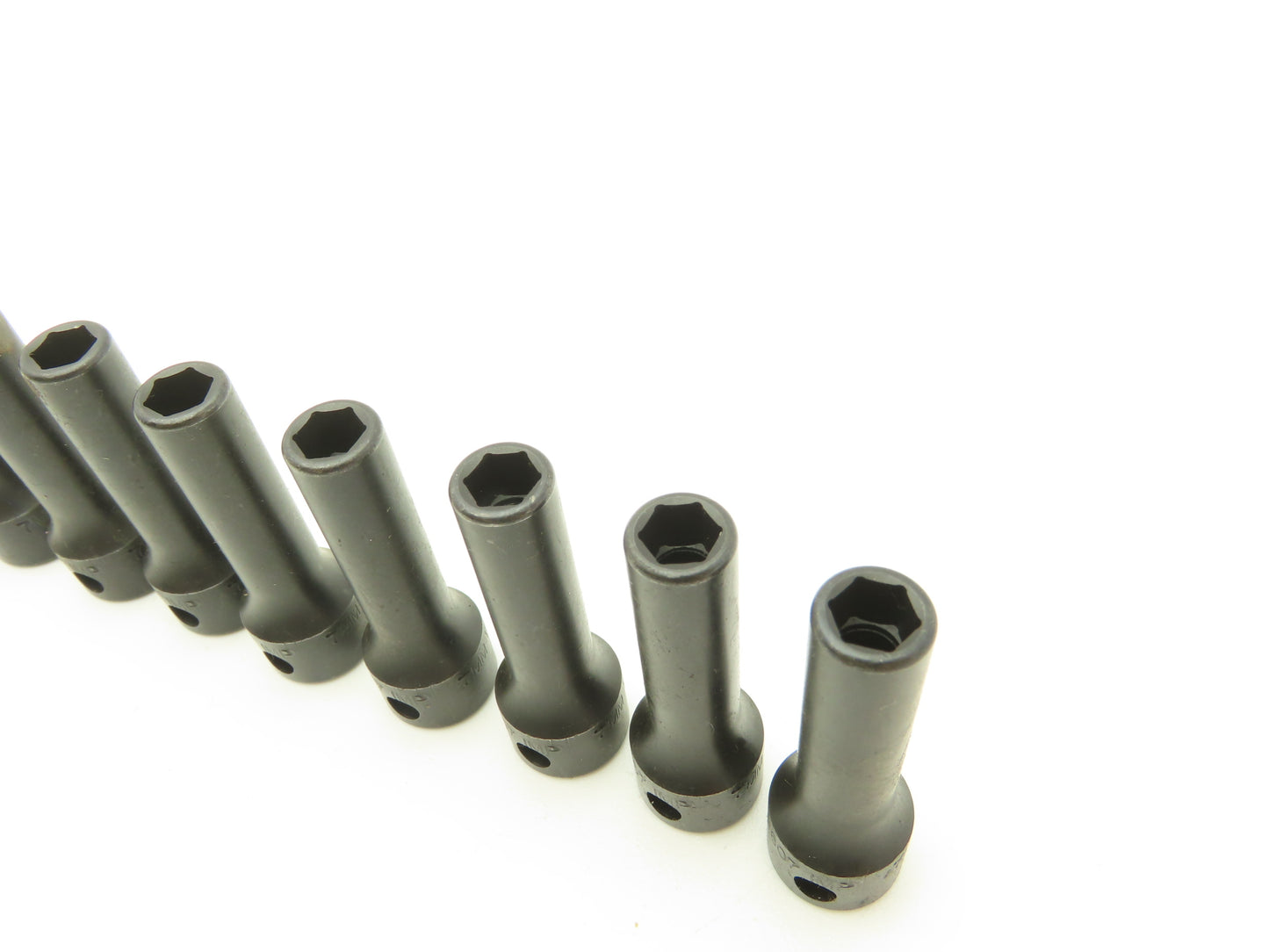Williams 12M-607 IMP 3/8" Drive 7MM 6 Point Impact Socket Deep 2-1/8"L Lot of 11