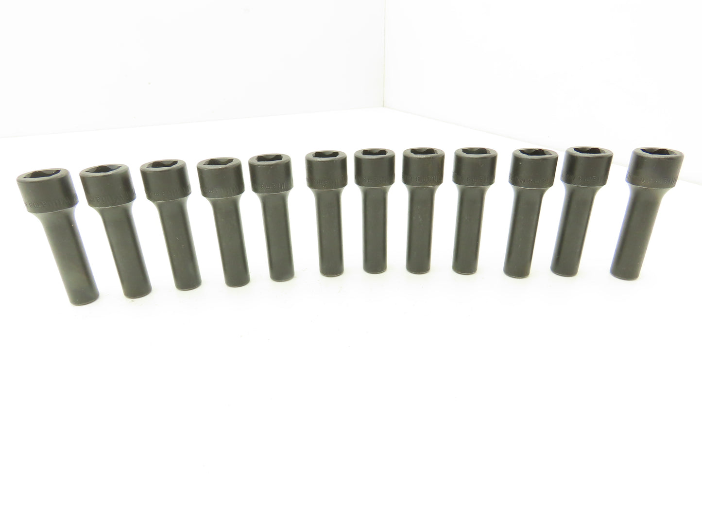 Williams 12M-607 IMP 3/8" Drive 7MM 6 Point Impact Socket Deep 2-1/8"L Lot of 12