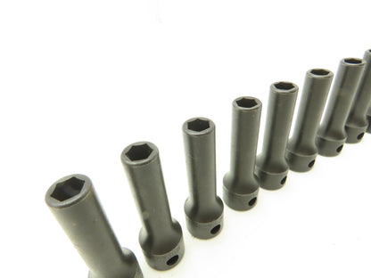 Williams 12M-607 IMP 3/8" Drive 7MM 6 Point Impact Socket Deep 2-1/8"L Lot of 12