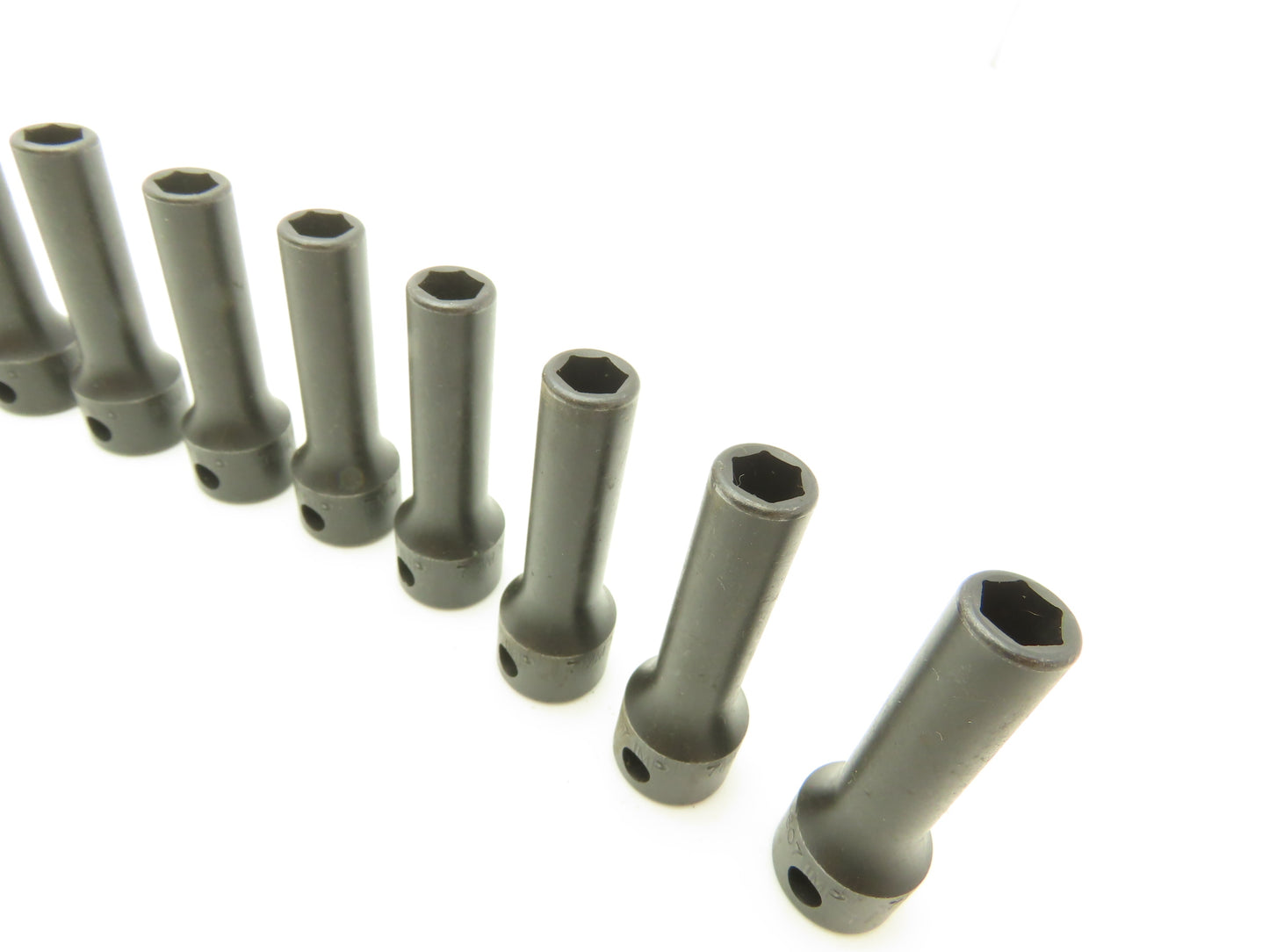Williams 12M-607 IMP 3/8" Drive 7MM 6 Point Impact Socket Deep 2-1/8"L Lot of 12