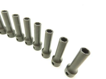 Williams 12M-607 IMP 3/8" Drive 7MM 6 Point Impact Socket Deep 2-1/8"L Lot of 12