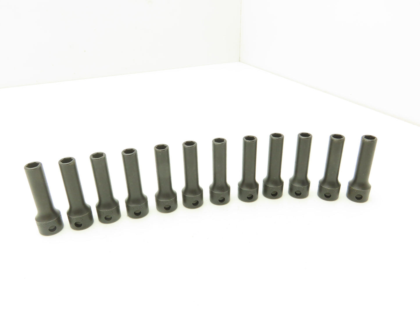 Williams 12M-607 IMP 3/8" Drive 7MM 6 Point Impact Socket Deep 2-1/8"L Lot of 12
