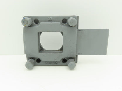Steel Hopper Feed Bin Manual Slide Gate 3"Opening 6-1/4"x7" Flange Gray
