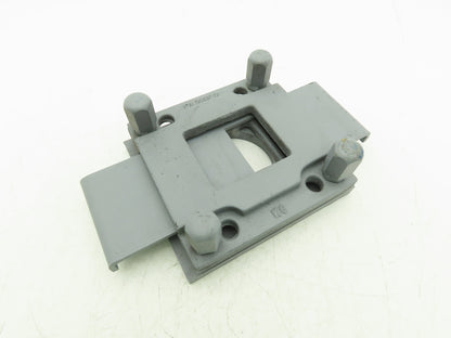 Steel Hopper Feed Bin Manual Slide Gate 3"Opening 6-1/4"x7" Flange Gray