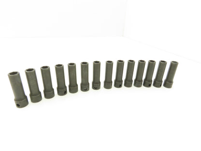 Williams 12M-609 IMP 3/8" Drive 9MM 6 Point Impact Socket Deep 2-1/8"L Lot of 14