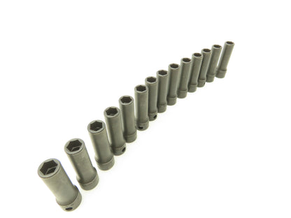 Williams 12M-609 IMP 3/8" Drive 9MM 6 Point Impact Socket Deep 2-1/8"L Lot of 14