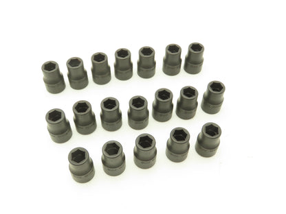 Williams 2M-609 IMP 3/8" Drive 9MM 6 Point Impact Socket Shallow Lot of 19