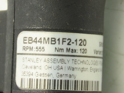 Stanley EB44MB1F2-120 Electric Inline Nutrunner 1/2" Sq Drive 120Nm 555RPM