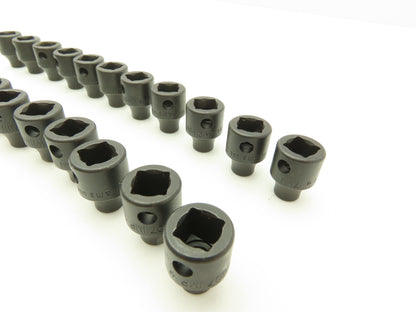 Williams 2M-607 IMP 3/8" Drive 7MM 6 Point Impact Socket Shallow Lot of 22