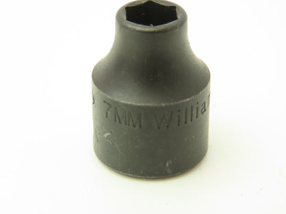 Williams 2M-607 IMP 3/8" Drive 7MM 6 Point Impact Socket Shallow Lot of 22