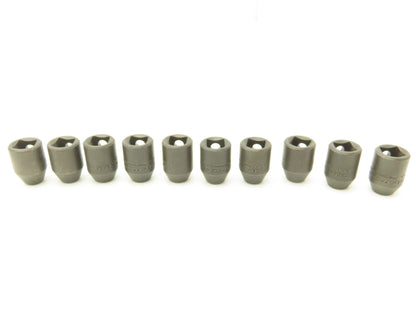 Williams 7206M 3/8" Drive 6MM 6 Point Impact Socket Shallow 1" OAL Lot of 10