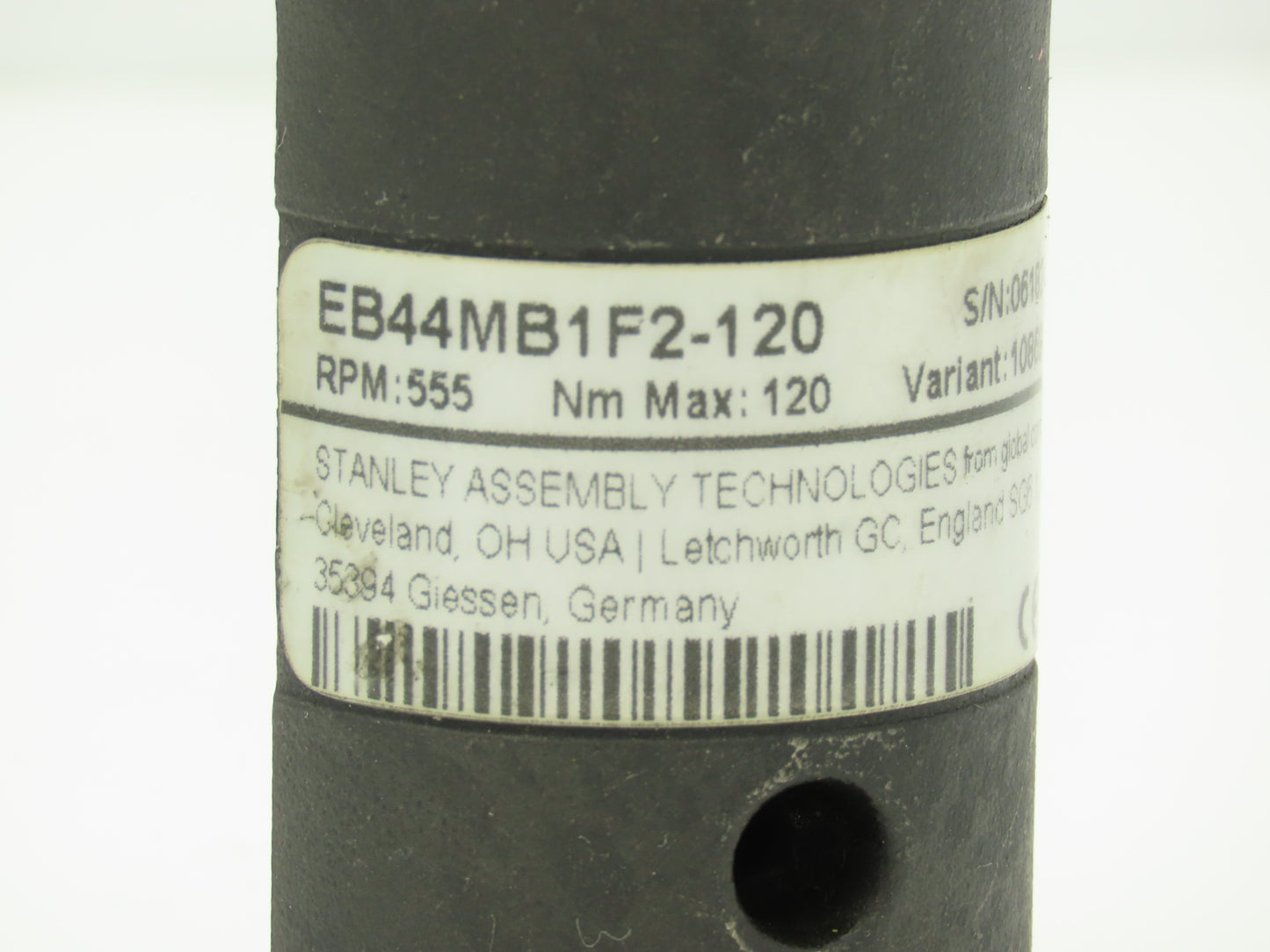Stanley EB44MB1F2-120 Inline Nutrunner 1/2" Sq Drive *Parts or Repair*