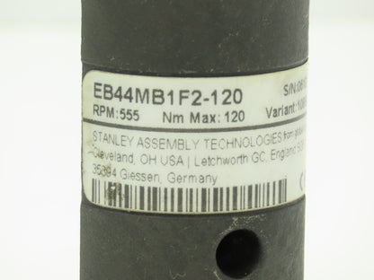 Stanley EB44MB1F2-120 Inline Nutrunner 1/2" Sq Drive *Parts or Repair*