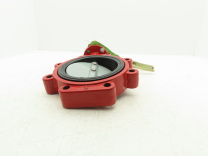 Ultraflo 06422170F570 Butterfly Valve 6" DI Body Buna Seat Nylon/DI Disc