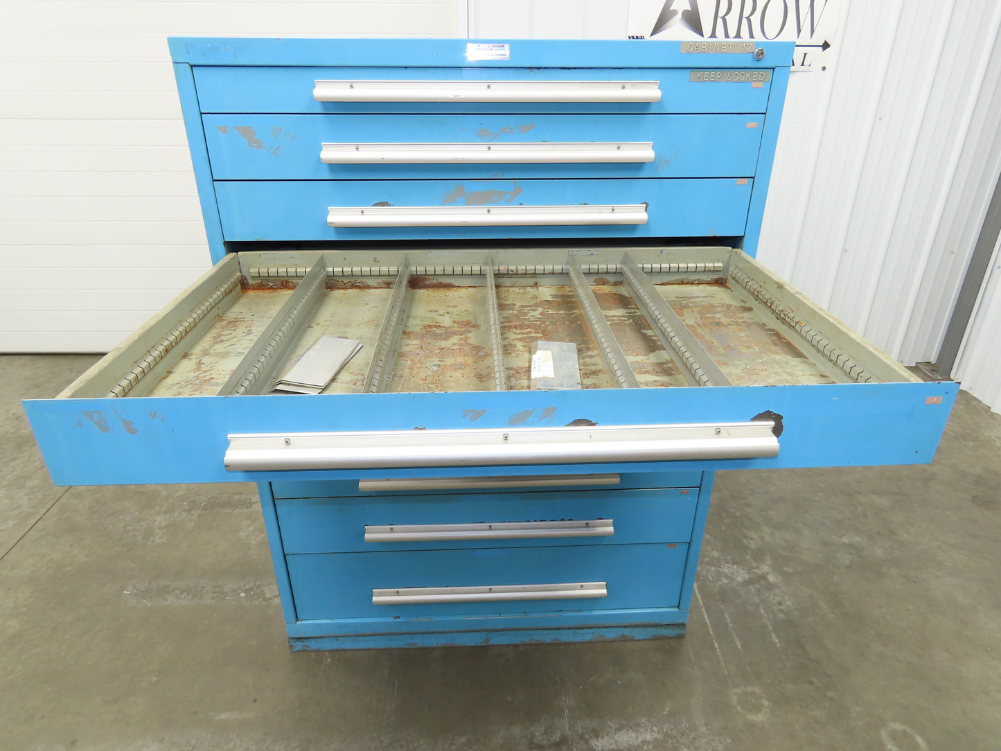Nu-Era Modular Tool Storage Cabinet 10 Drawer 45x28x61" Stanley Vidmar Lista