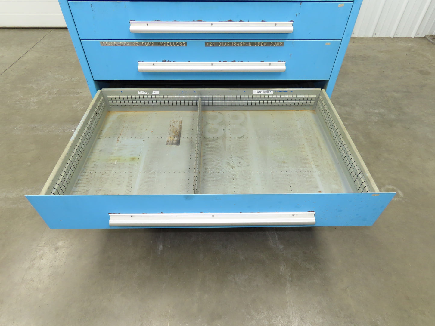 Nu-Era Modular Tool Storage Cabinet 9 Drawer 45x28x61" Stanley Vidmar Lista