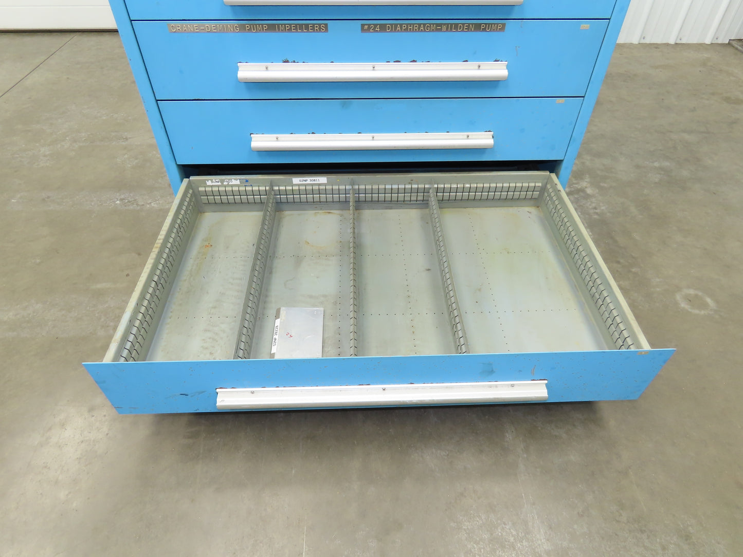 Nu-Era Modular Tool Storage Cabinet 9 Drawer 45x28x61" Stanley Vidmar Lista