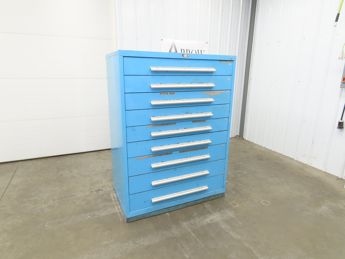 Nu-Era Modular Tool Storage Cabinet 9 Drawer 45x28x61" Stanley Vidmar Lista