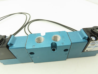 Mac 821C-PP-111CA-152 Double Solenoid Valve 5/2-Way 150psi 1/4"npt 120V
