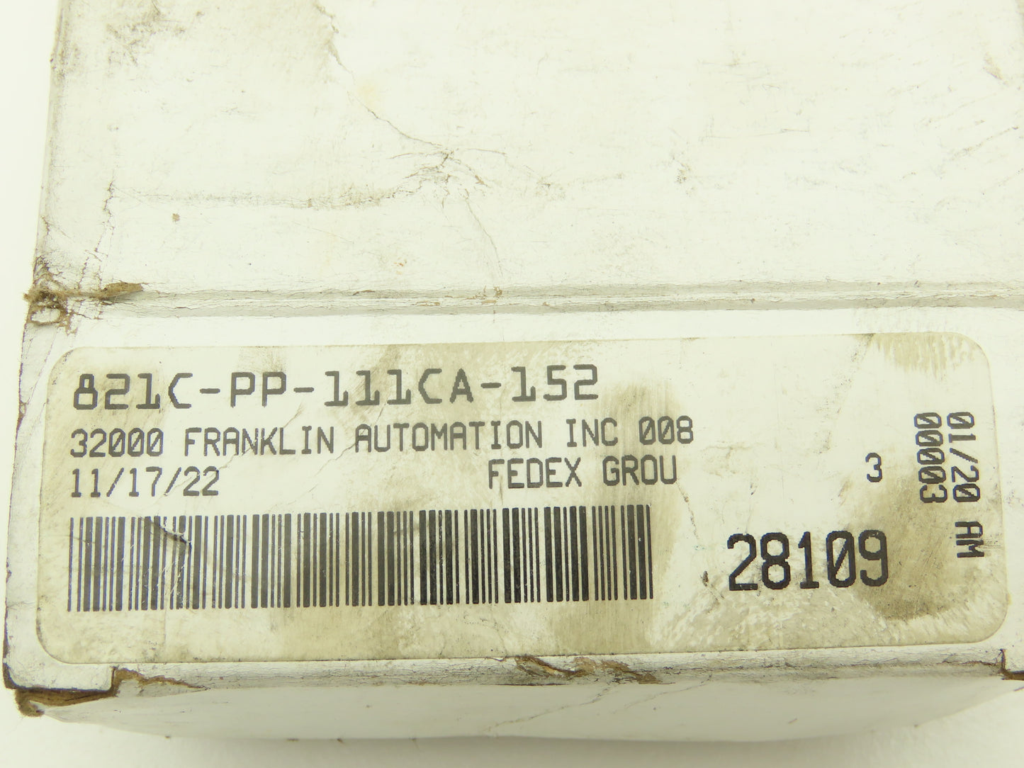 Mac 821C-PP-111CA-152 Double Solenoid Valve 5/2-Way 150psi 1/4"npt 120V