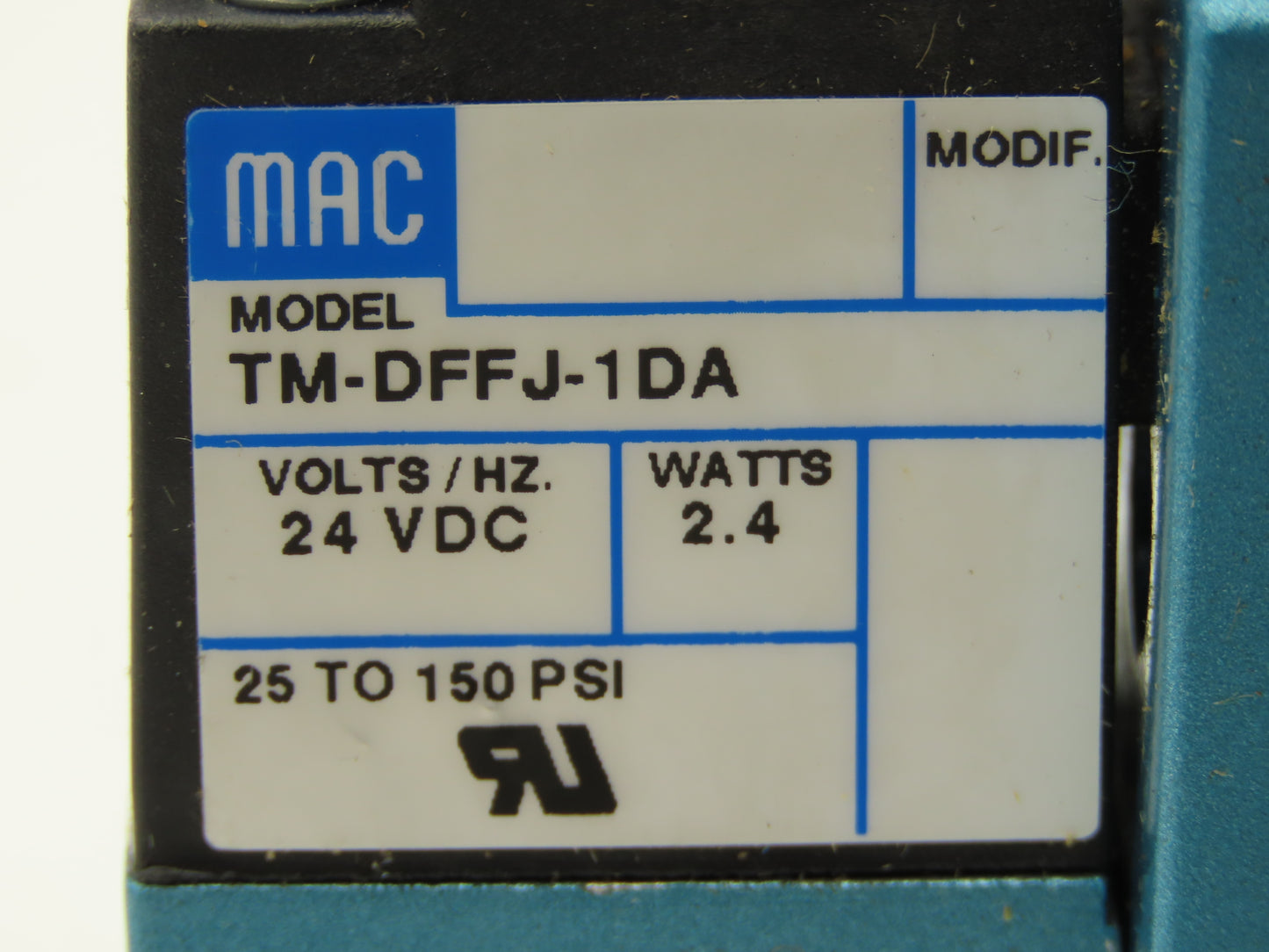 Mac 82A-EC-000-TM-DFFP-1DA Pneumatic Solenoid Valve 4/3 150psi 24VDC