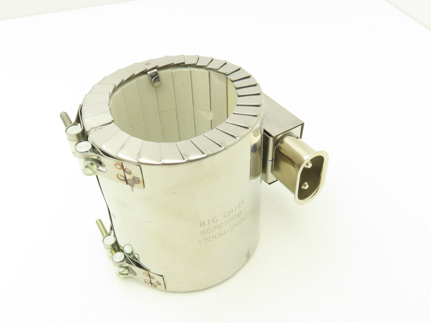 Big Chief BC76770B Ceramic Band Heater 2.75"ID x 4.5"W 1500W 240V 2-Pin