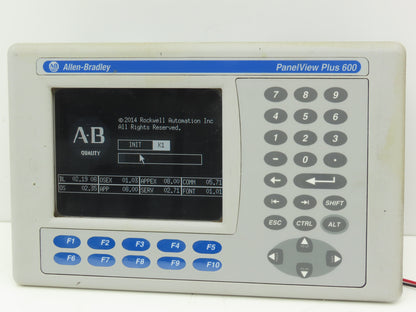 Allen Bradley 2711P-K6M20D8 HMI PanelView Plus 600 Screen Push Button Series A