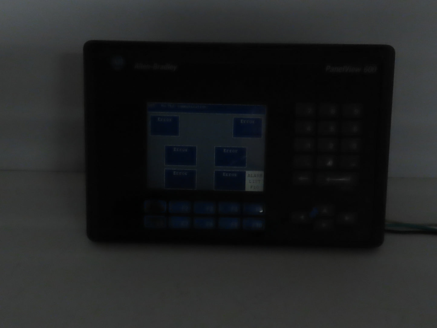 Allen Bradley 2711-B6C1 PanelView 600 HMI Control Panel Ser C FRN 4.46