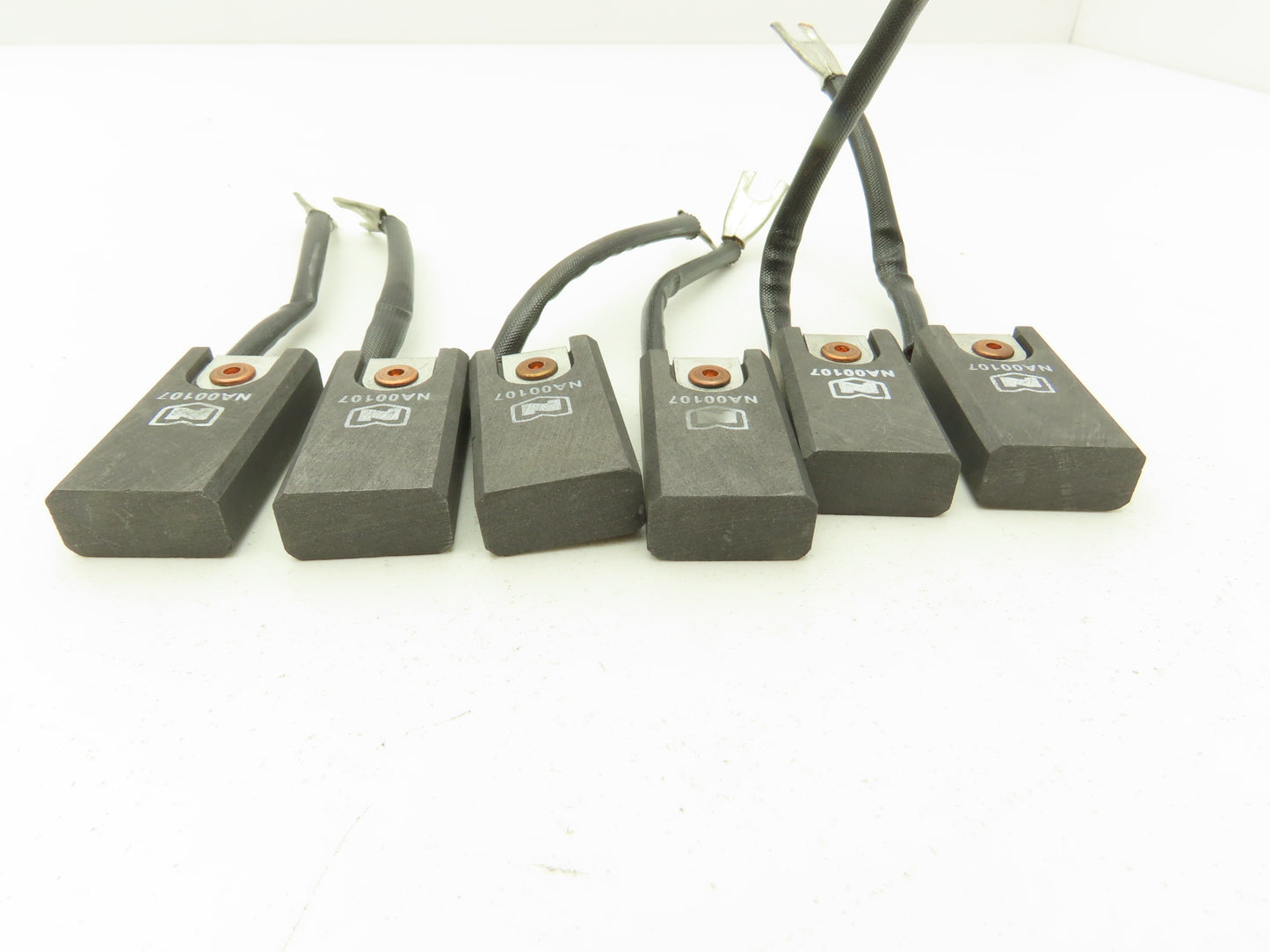 National NA00107 DC Motor Carbon Brush 1/2"x 1"Wx 1.90"L  Lot of 6