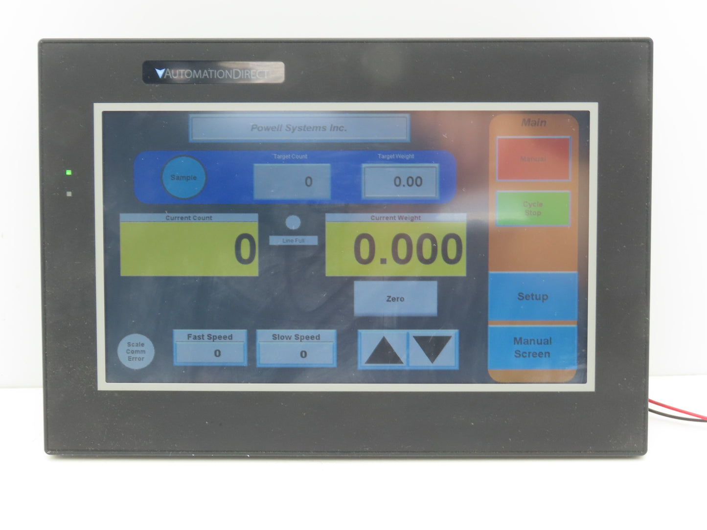 Automation Direct EA9-T10WCL+17906B091 Touch Screen HMI Control Panel 12-24vDC