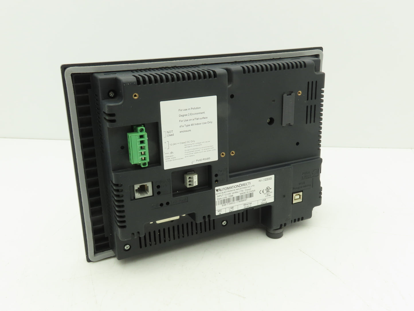 Automation Direct EA9-T10WCL+17906B091 Touch Screen HMI Control Panel 12-24vDC