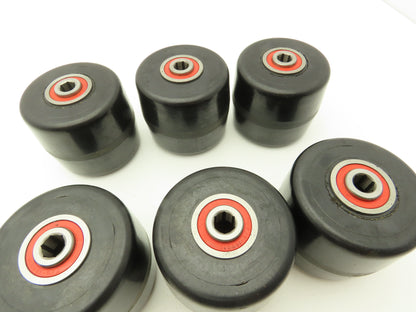 Magline 140141 Roller 3"W x 3.5"H 7/16" ID Used On Various Dollies Lot of 6