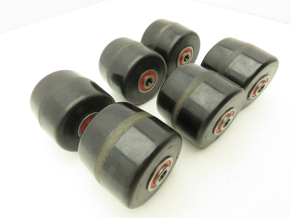 Magline 140141 Roller 3"W x 3.5"H 7/16" ID Used On Various Dollies Lot of 6