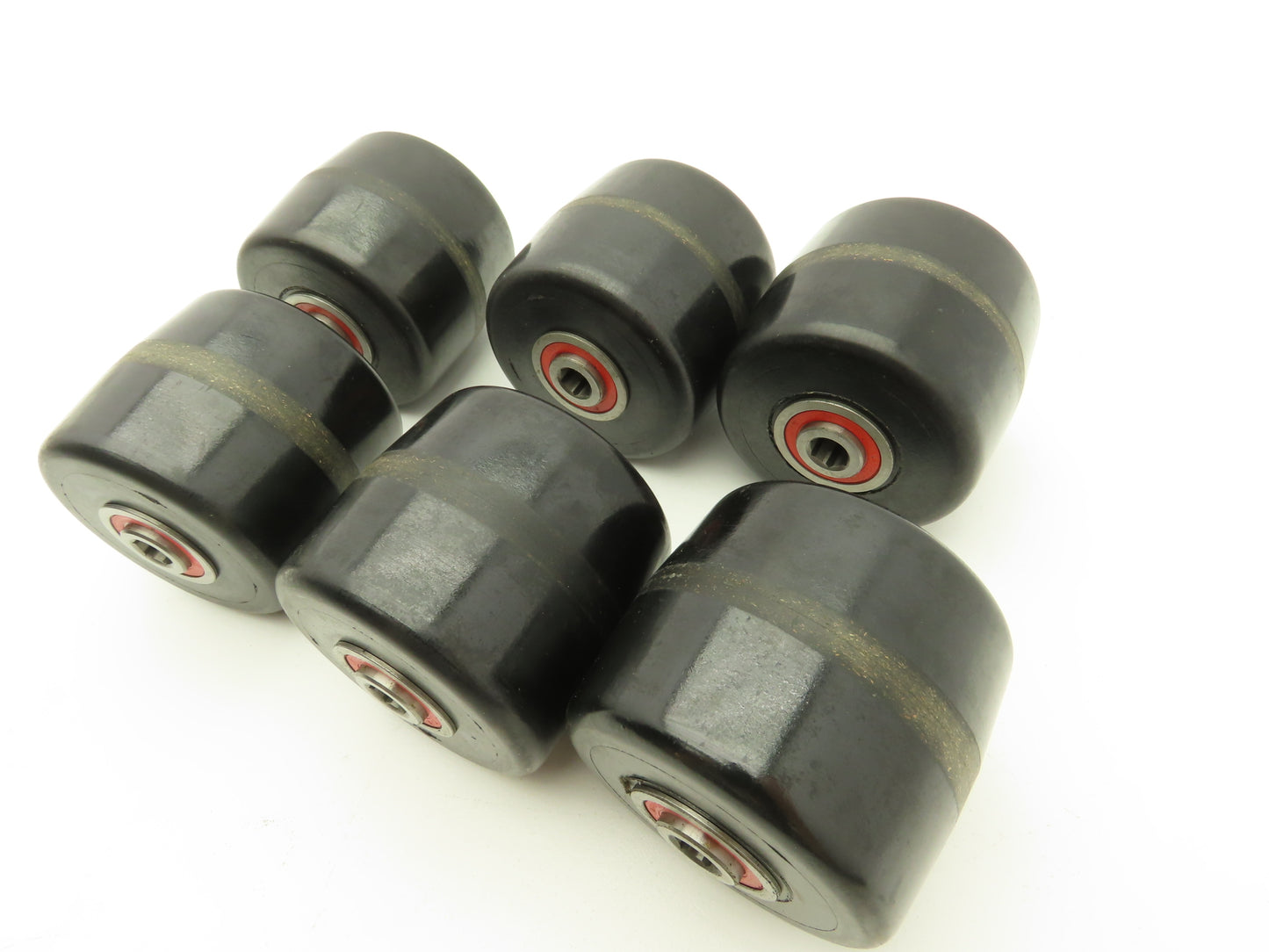 Magline 140141 Roller 3"W x 3.5"H 7/16" ID Used On Various Dollies Lot of 6