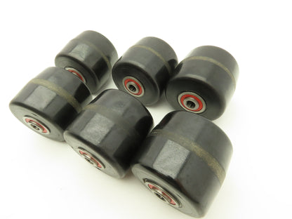 Magline 140141 Roller 3"W x 3.5"H 7/16" ID Used On Various Dollies Lot of 6