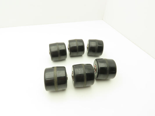 Magline 140141 Roller 3"W x 3.5"H 7/16" ID Used On Various Dollies Lot of 6