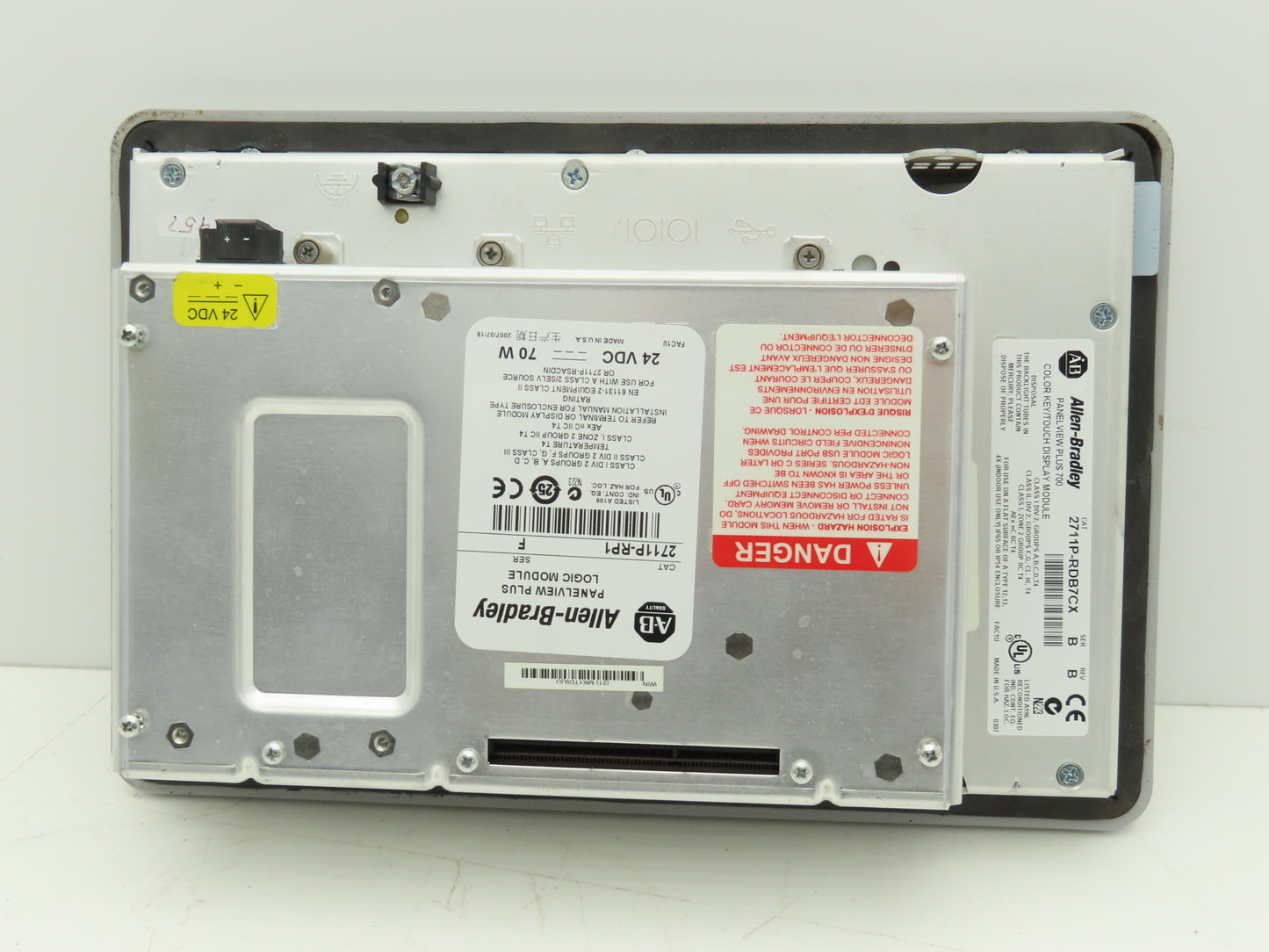 Allen Bradley 2711P-RDB7CX PanelView Plus 700 Operator Interface w/2711P-RP1