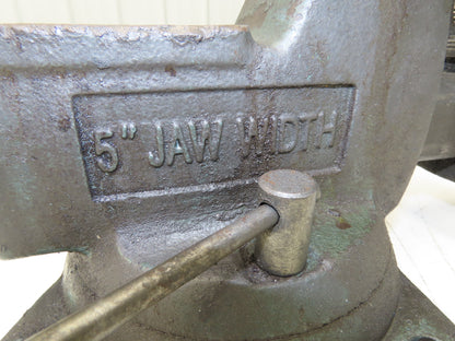 Wilton 745 Combination Pipe Bench Vise 5" Jaw Vintage