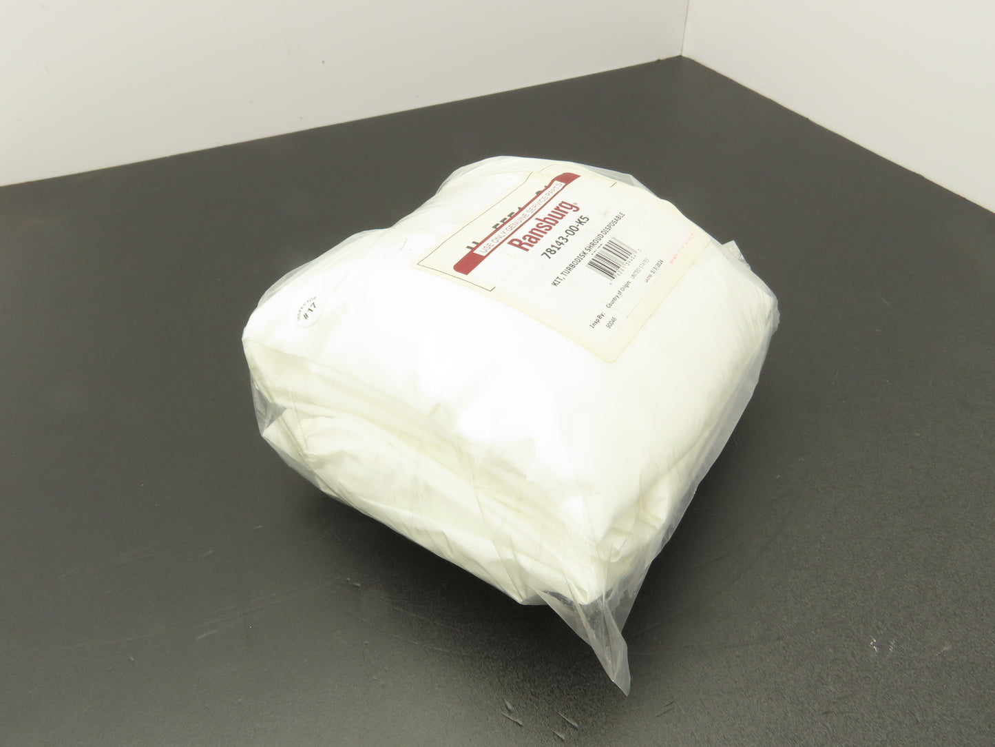 Ransburg 78143-00-K5 TurboDisk Applicator Shroud Cover White H-5551-01 Pack of 5